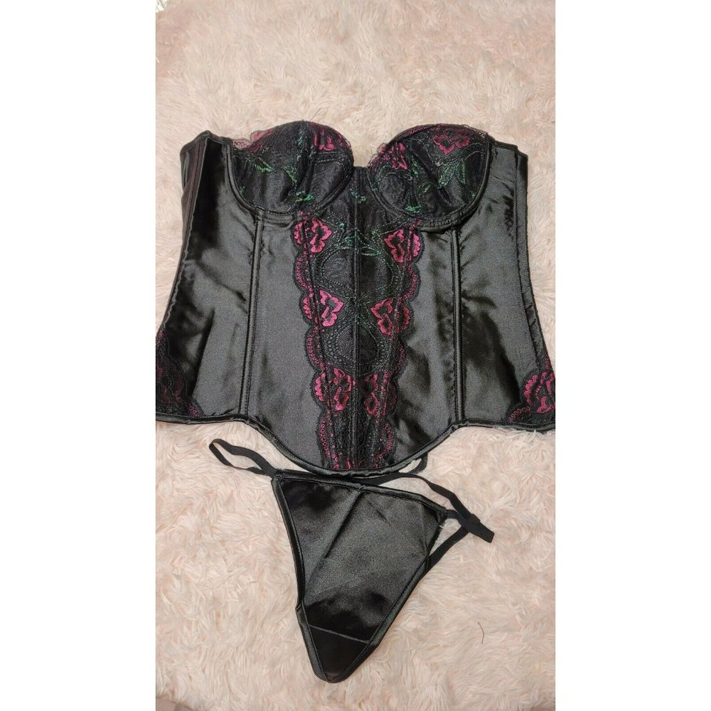 Vaacodor  Underwire Corset W/Pantie Size XL New